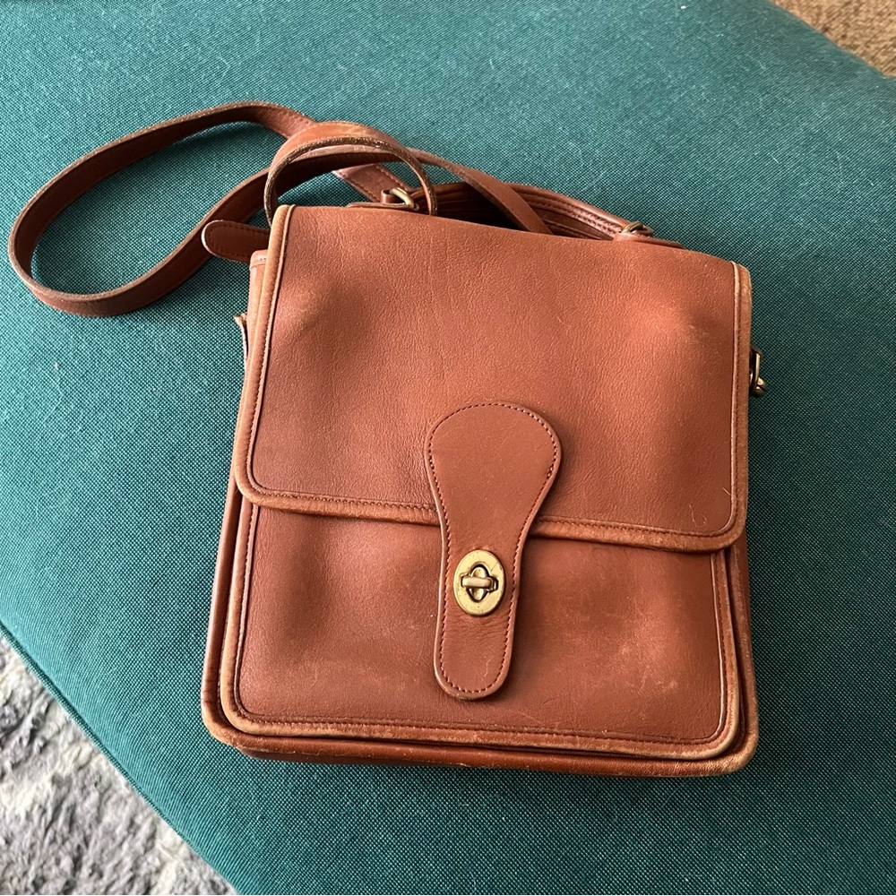 Vintage Coach Crossbody Satchel Purse Bag **rough condition**